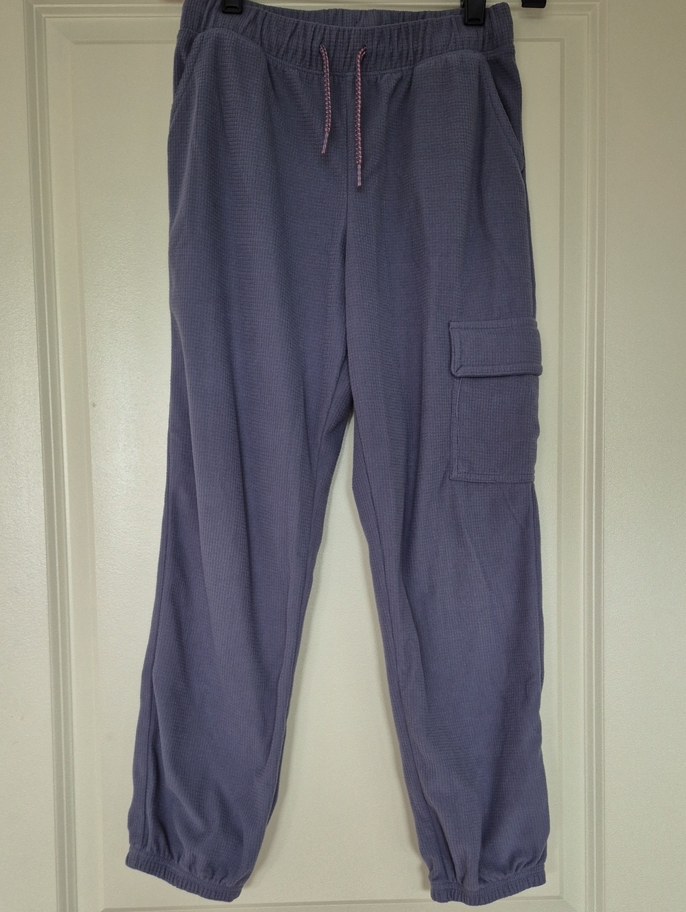 OshKosh B'gosh Girls Lavender Waffle Cargo Joggers